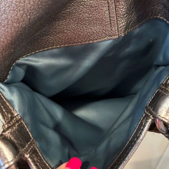 Coach Bronze Metallic Shoulder Bag - Picture 11 of 15